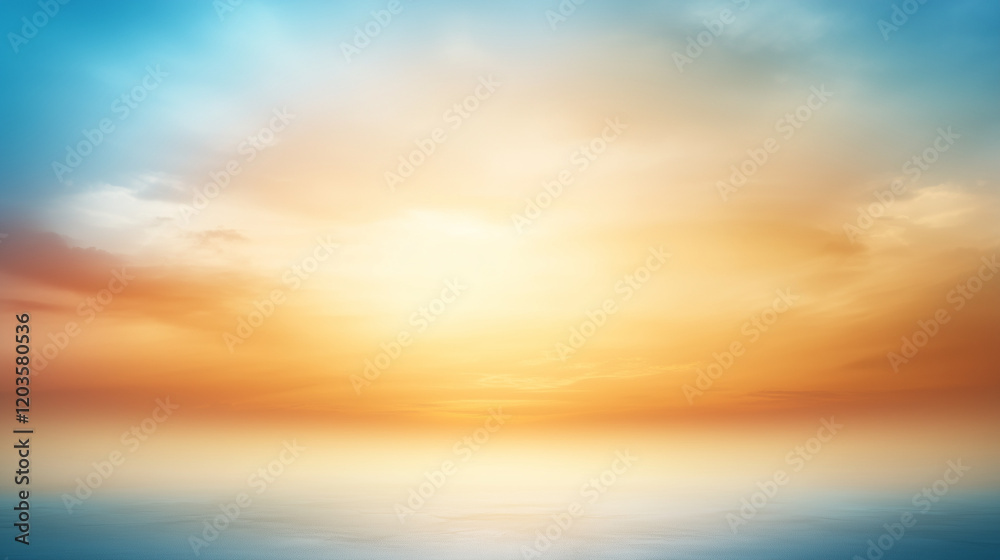 Clouds and Sunset Sky Over Horizon Clouds and Sunset Sky Over Horizon