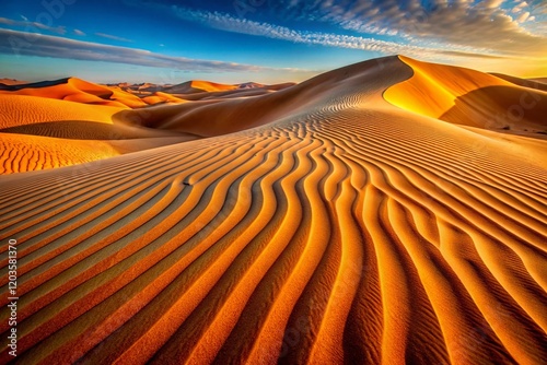 Close-up Macro Photography of UAE Desert Sand Dunes Texture