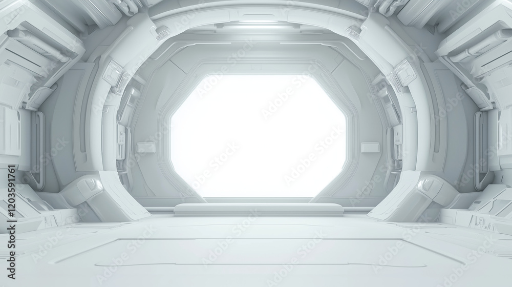 futuristic white architectural structure background futuristic white architectural structure background