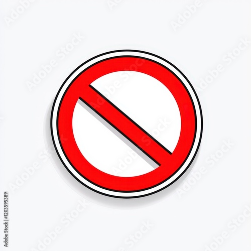 Free Download Red and white sign on a white background with a clear and simple message for easy visibility - GFXLoad