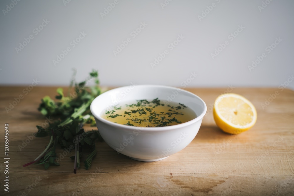 Aromatic Homemade Chicken Broth With Herbs Aromatic Homemade Chicken Broth With Herbs