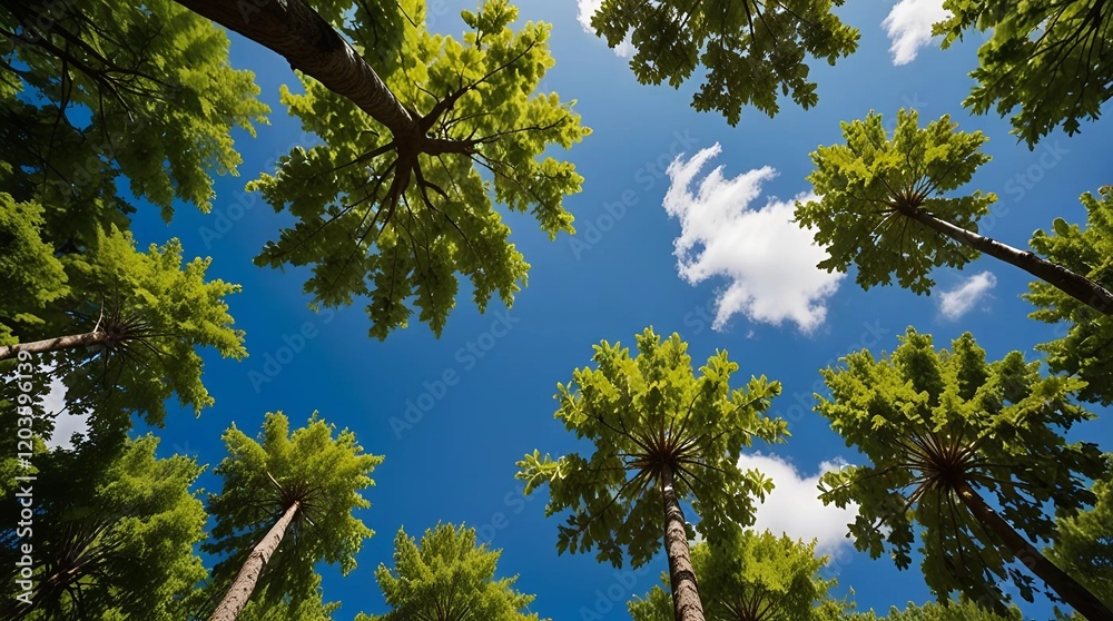 Fototapeta premium Sky and trees