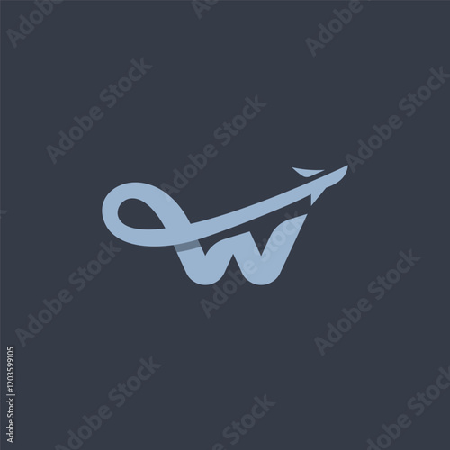 Modern, stylized "W" logo with an airplane graphic, conveying travel and global reach