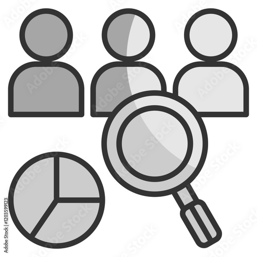 Customer Segmentation  Icon Element For Design