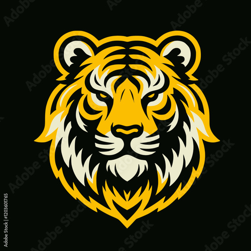 tiger head vector logo