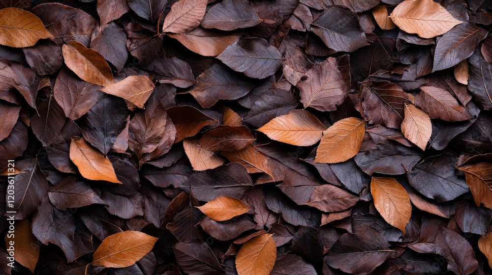 A large pile of colorful autumn leaves on the ground in a natural outdoor setting A large pile of colorful autumn leaves on the ground in a natural outdoor setting