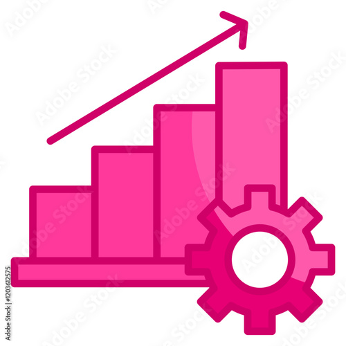 Goal Progression  Icon Element For Design