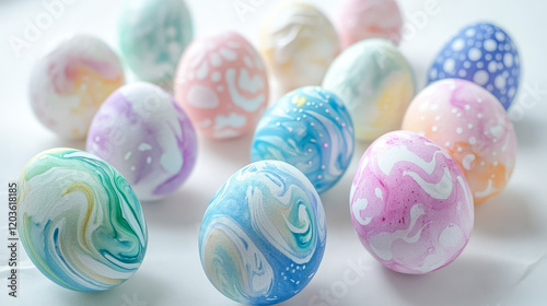 Creative easter egg decoration ideas spring festivities crafting inspiration indoor setting close-up view colorful patterns for seasonal joy photo