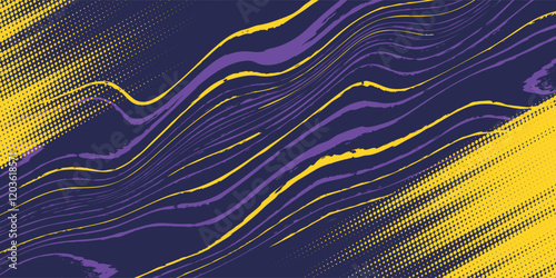 Car stickers, banner wrap, abstract lines, sporty, purple, yellow, grunge color combination, motorsport, vector design