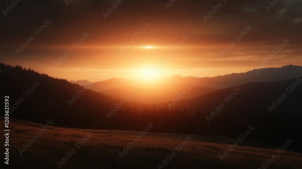 A breathtaking view of a glorious sunset illuminating the misty mountains, creating a tranquil atmosphere filled with nature's beauty and serenity. A breathtaking view of a glorious sunset illuminating the misty mountains, creating a tranquil atmosphere filled with nature's beauty and serenity.
