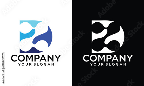 Creative letter DZ logo design