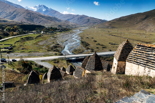 Ancient Dargavs. City of the Dead, North Ossetia-Alania, Russia photo