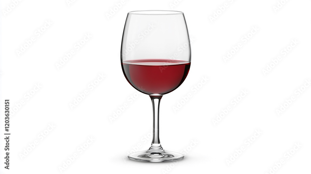 Elegant red wine in a glass, isolated on a white background with soft focus, showcasing rich color and clarity, perfect for advertising and stock imagery. Elegant red wine in a glass, isolated on a white background with soft focus, showcasing rich color and clarity, perfect for advertising and stock imagery.
