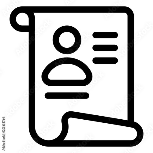 curriculum vitae icon