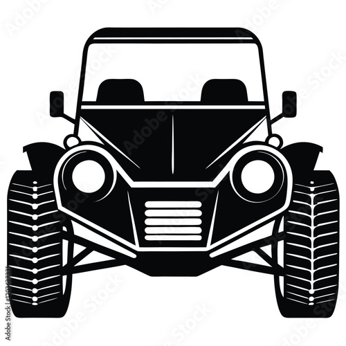 Custom Dune Buggy Vector Illustration  for Extreme Off-Road Adventures