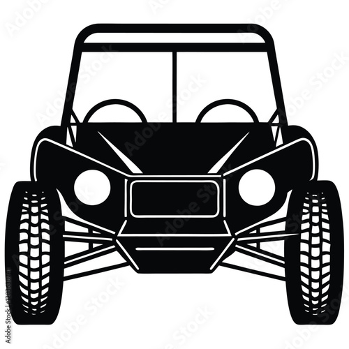 Custom Dune Buggy Vector Illustration  for Extreme Off-Road Adventures