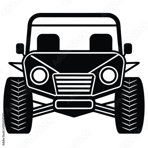 Custom Dune Buggy Vector Illustration  for Extreme Off-Road Adventures