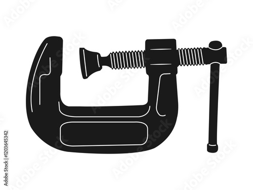 C Clamp size 1 inch, equipment for holding workpieces