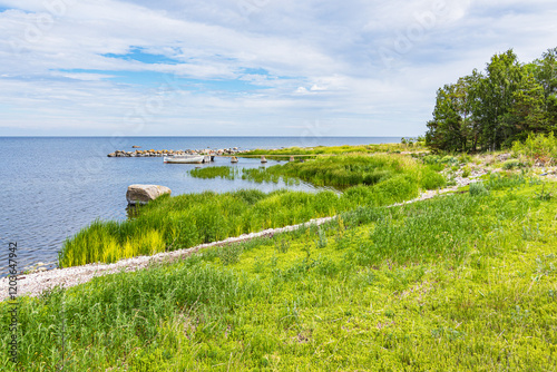 Landschaft an der Ostseeküste auf der Insel Öland in Schweden photo