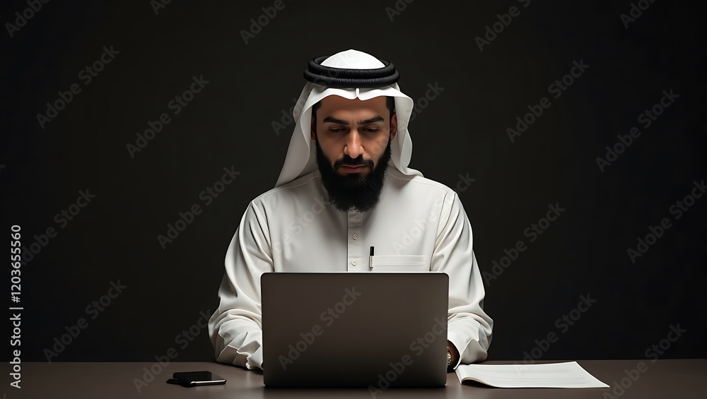 portrait of a men with laptop on black background portrait of a men with laptop on black background