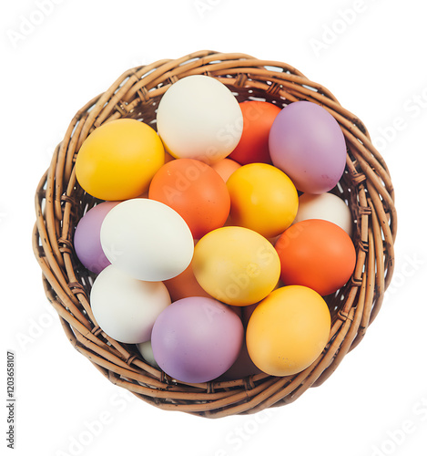 Easter eggs basket