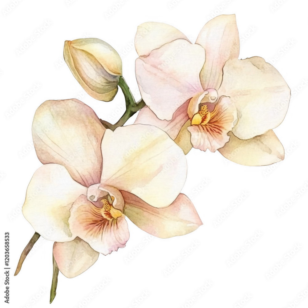 Naklejka premium Elegant Flower Clipart Vector Illustration