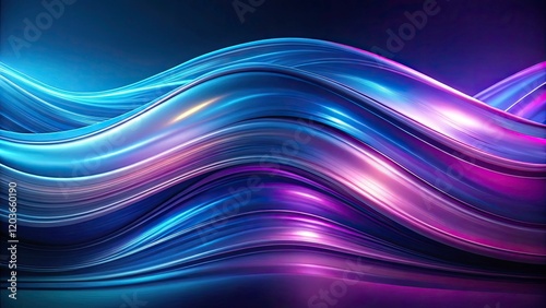 Abstract Liquid Wave Background in Blue and Purple Gradient for Long Exposure Photography, Perfect for Creative Design, Website Backgrounds, and Modern Art Projects