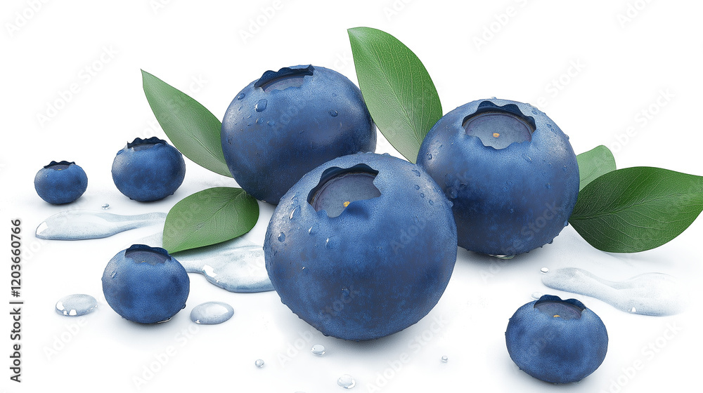 Blueberry isolated on a white background Blueberry isolated on a white background