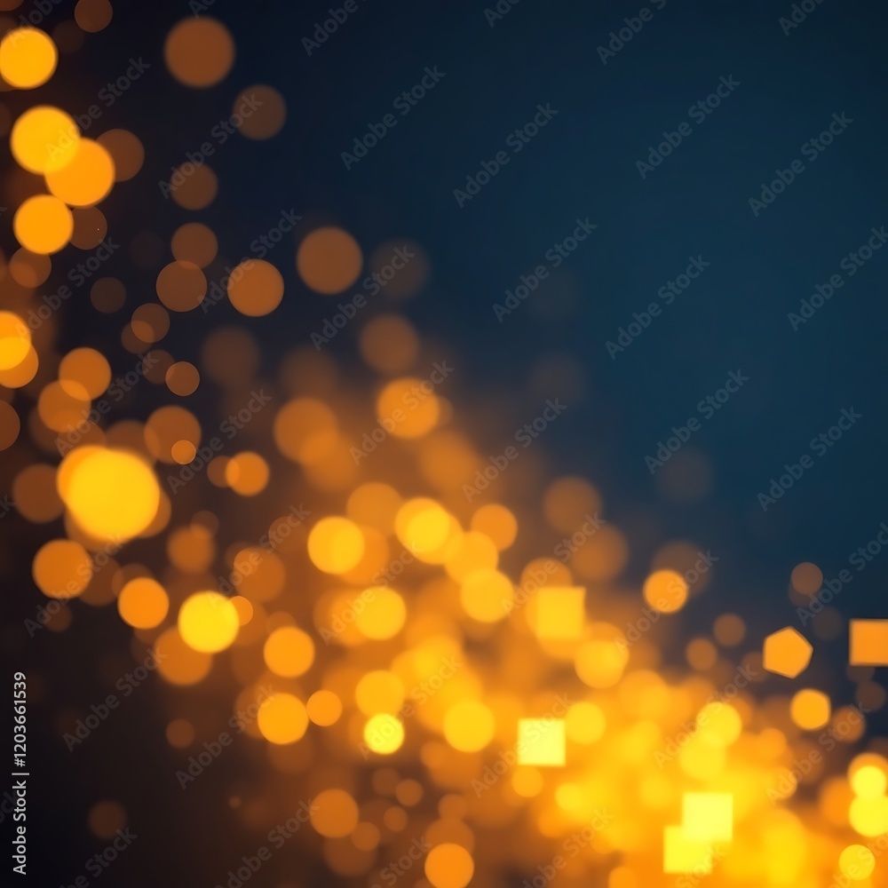 Abstract gold bokeh lights on dark background. (2) Abstract gold bokeh lights on dark background. (2)
