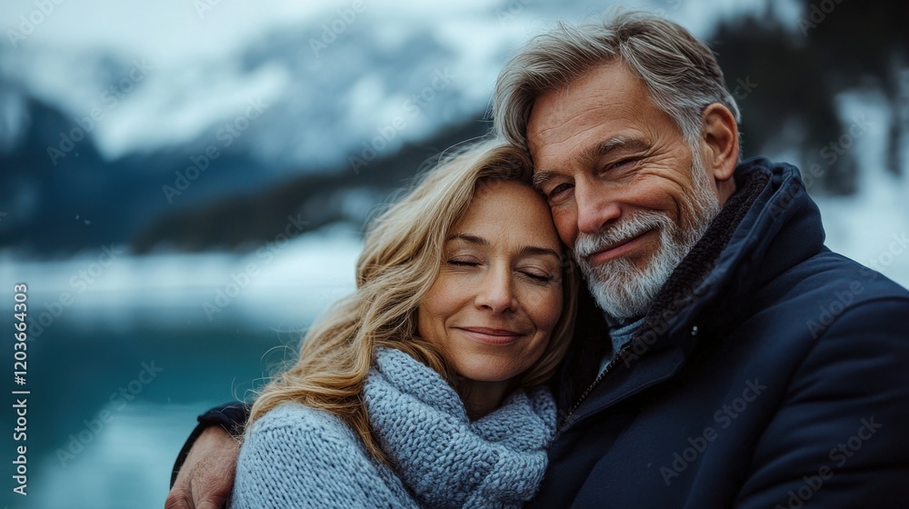 Valentine portrait of cute couple hugging close to each other, engagement, love, 14 february, valentine's day, relationship, spouse, for ads promo, copy space, young, senior, life partner, honeymoon Valentine portrait of cute couple hugging close to each other, engagement, love, 14 february, valentine's day, relationship, spouse, for ads promo, copy space, young, senior, life partner, honeymoon