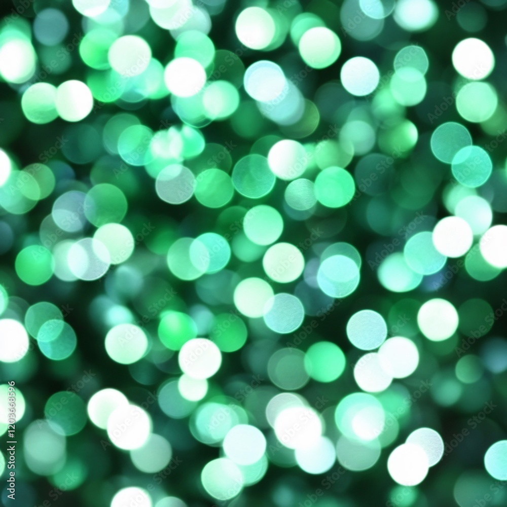 Obraz premium Abstract Green Bokeh Lights Background Texture