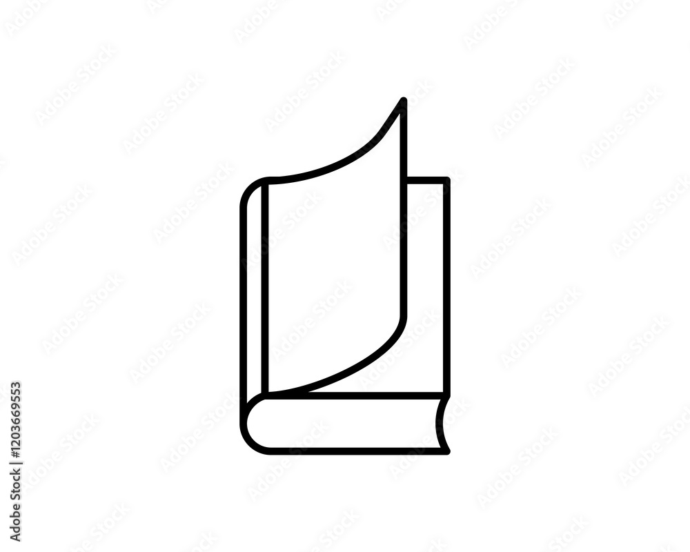 Clean, minimalist line art illustration of an open book. Perfect for websites, apps, or educational materials needing a simple, elegant book icon. Versatile design suitable for various contexts. Clean, minimalist line art illustration of an open book. Perfect for websites, apps, or educational materials needing a simple, elegant book icon. Versatile design suitable for various contexts.