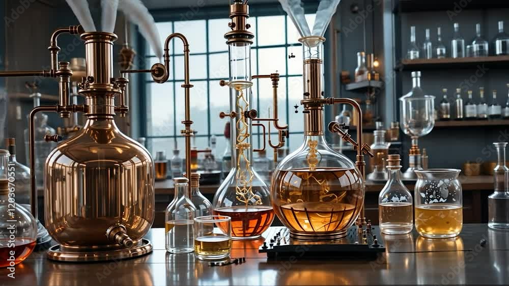 laboratory equipment in laboratory