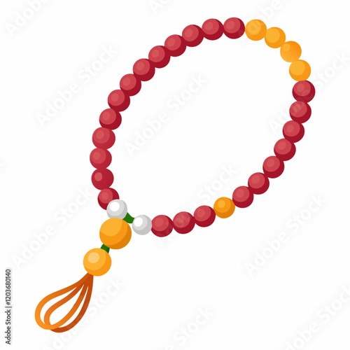tasbih beads vector illustration