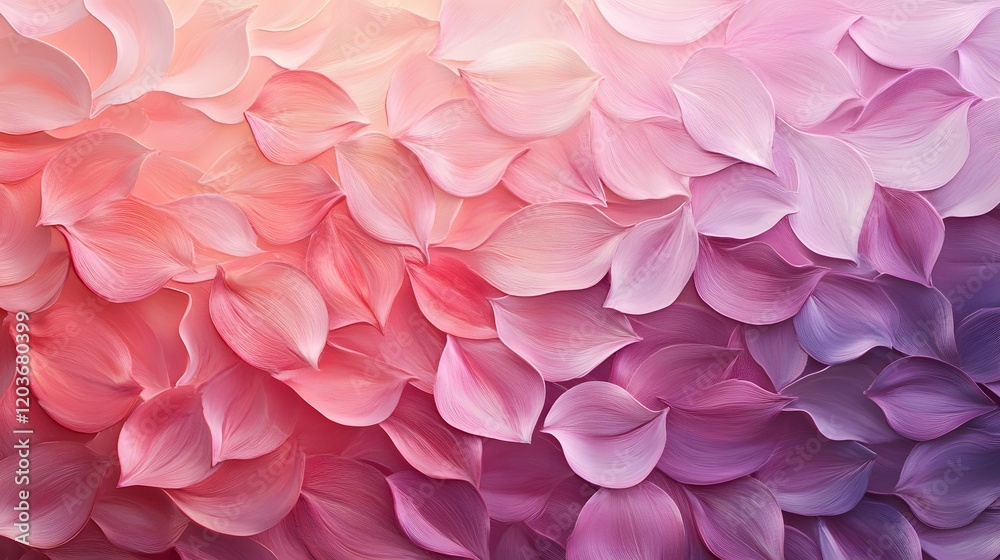 Abstract Pink and Purple Petal Gradient Painting Abstract Pink and Purple Petal Gradient Painting