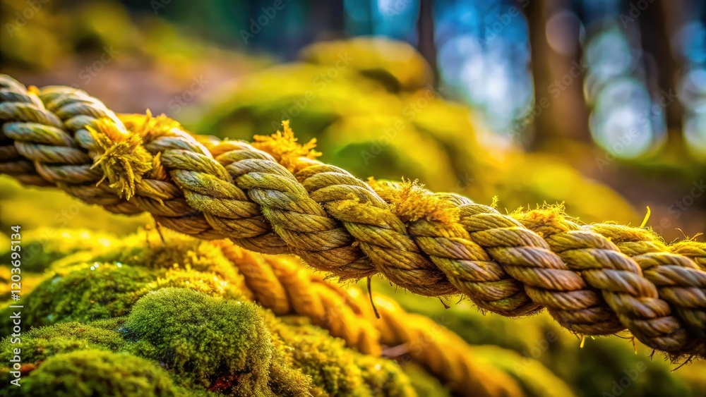 Macro Drone Photography of a Rope Covered in Yellowish Moss - Nature, Textures, Close-Up, Organic Elements, Detailed Focus, Vibrant Colors, Eco-Friendly, Natural Beauty, Outdoor Exploration Macro Drone Photography of a Rope Covered in Yellowish Moss - Nature, Textures, Close-Up, Organic Elements, Detailed Focus, Vibrant Colors, Eco-Friendly, Natural Beauty, Outdoor Exploration