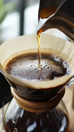 pouring a cup of coffee