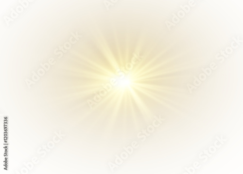 Png light sunlight, sun bright sunbeam, shine glowing sunshine lens, glow rays summer sky, sunny vibrant transparent effect