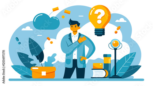 business person with idea