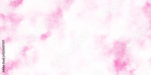 Stain artistic hand painted texture of pink, pastel hand painted watercolor of pink texture, White smoky watercolor painting on old paper texture, Pink rose tone abstract texture with cloudy stains.