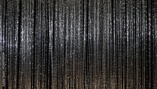 Silver Christmas Tinsel Background – Sparkling and Glamorous Holiday Design. 3