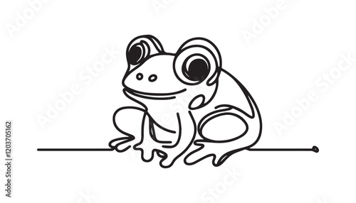 cartoon of frog 