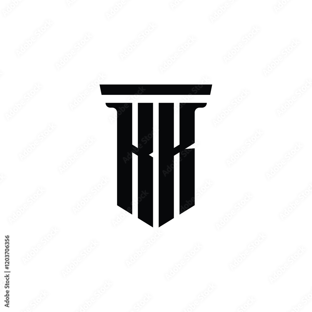 AKK monogram logo design letter text name symbol monochrome logotype alphabet character simple logo AKK monogram logo design letter text name symbol monochrome logotype alphabet character simple logo
