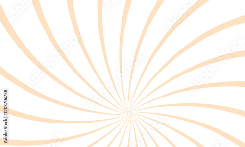 White and orange sunburst pattern background. Vector orange sun rays and sunburst backdrop background.
