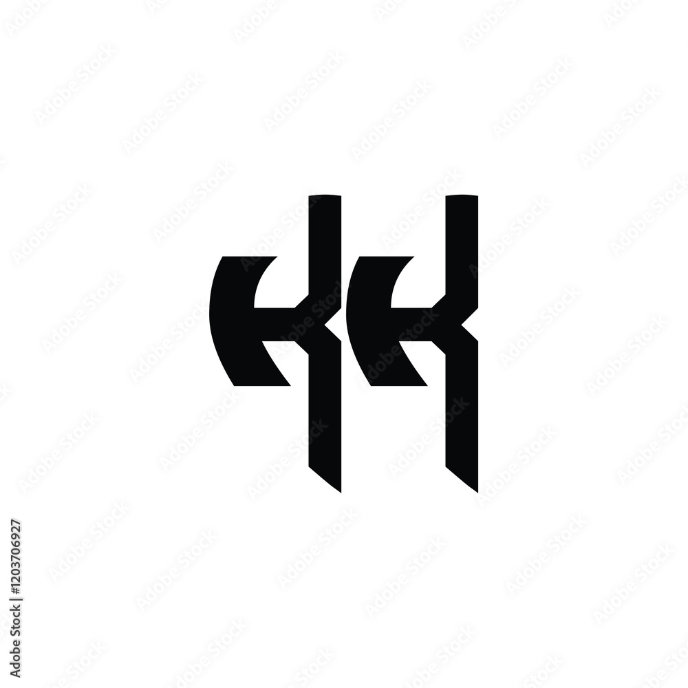 KK monogram logo design letter text name symbol monochrome logotype alphabet character simple logo KK monogram logo design letter text name symbol monochrome logotype alphabet character simple logo