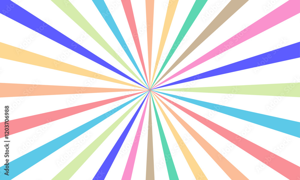 White and colorful sunburst pattern background. White and colorful sunburst pattern background.