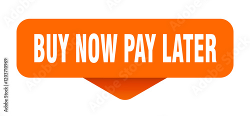 buy now pay later sticker. buy now pay later sign on transparent background