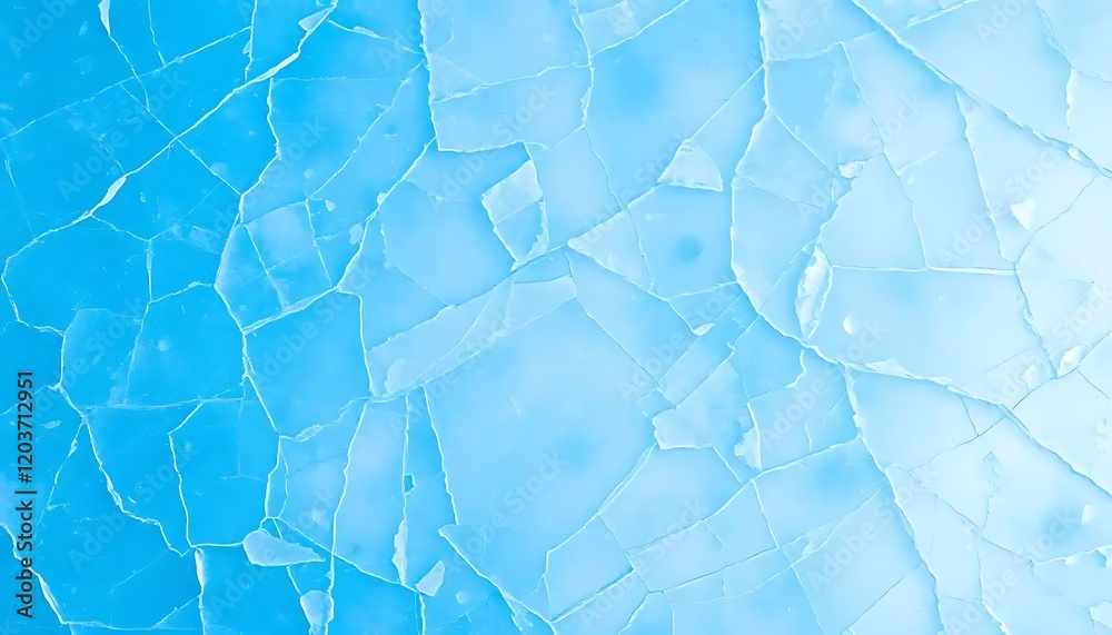 Obraz premium Abstract Cracked Ice Surface Texture Pattern
