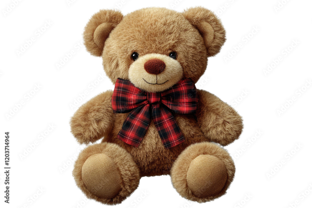 Obraz premium toy teddy isolated on white background 