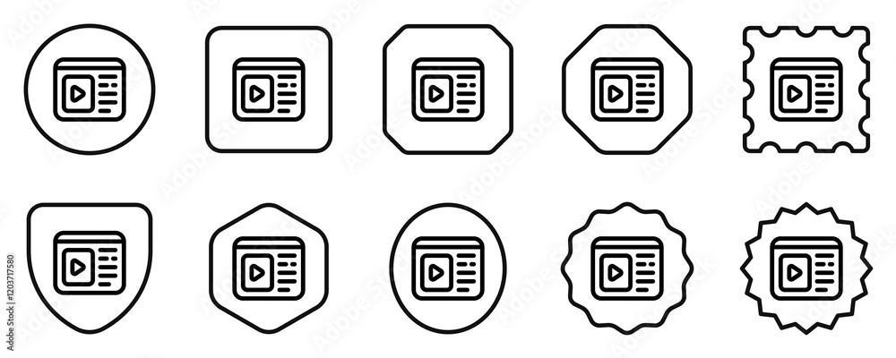 Editable movie website, streaming, film, video vector icon. Movie, cinema, entertainment. Part of a big icon set family. Perfect for web and app interfaces, presentations, infographics, etc